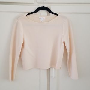Crop cream sweater club Monaco size medium